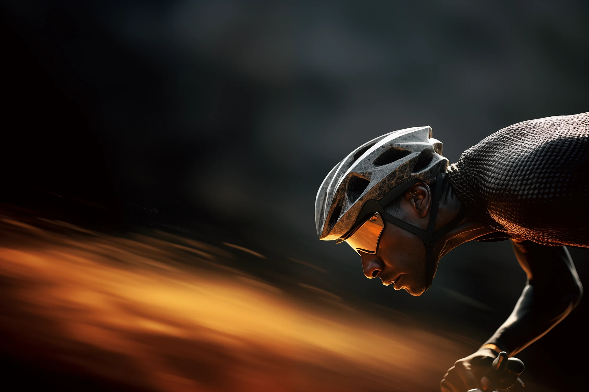 deportista profesional a toda velocidad