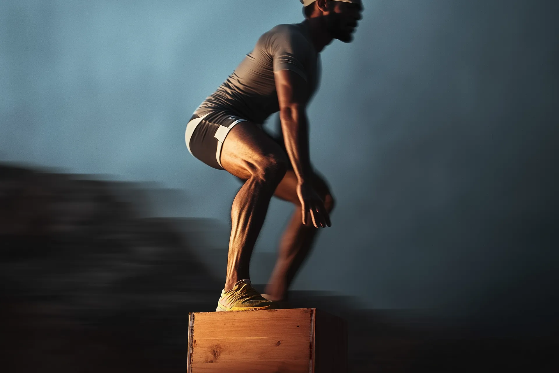 deportista sobre cajon de readaptacion deportiva