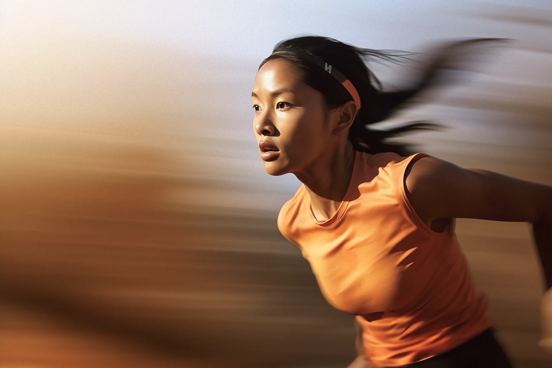 deportista femenina corriendo