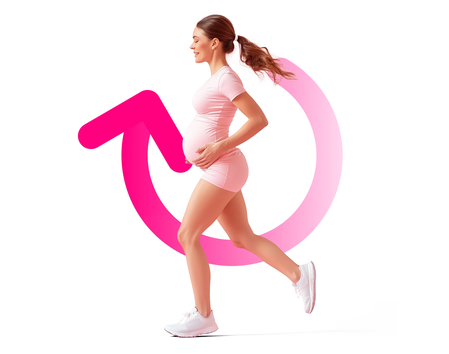 mujer embarazada haciendo ejercicios de suelo pélvico