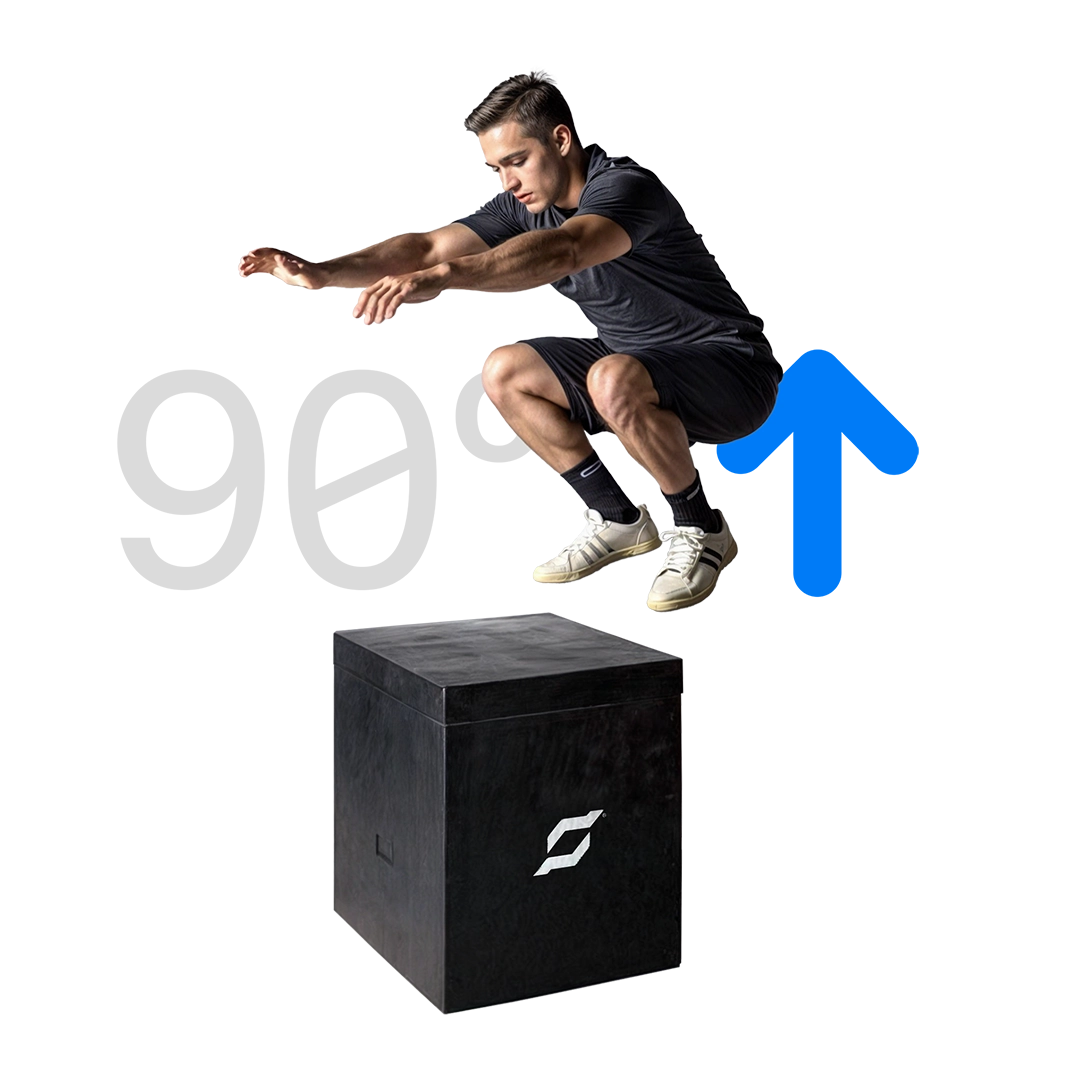 hombre saltando sobre una caja plyobox