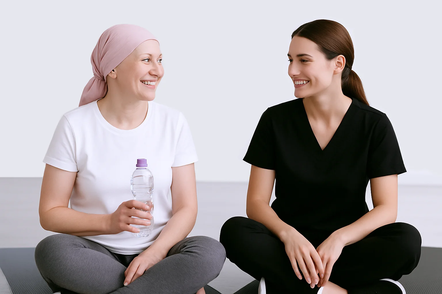 paciente y terapeuta despues de una sesion