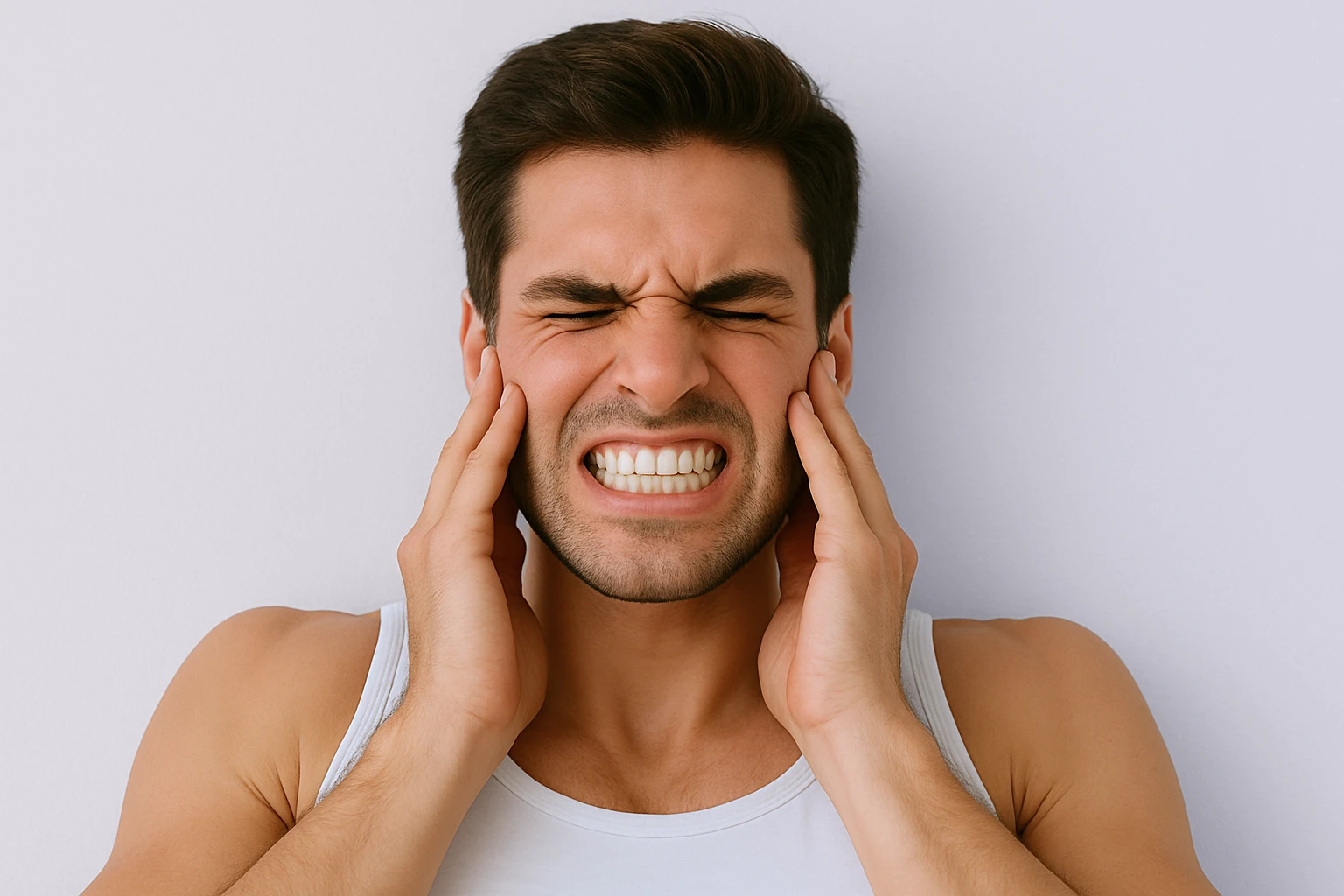 chico sufre de bruxismo